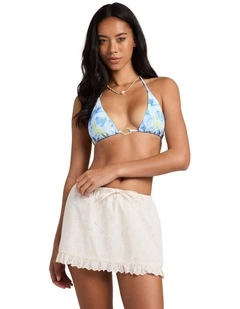 Simply Sweet Mini Skirt In Salt Crystal