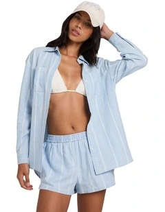 Salt Air Stripe Shirt In Multi
