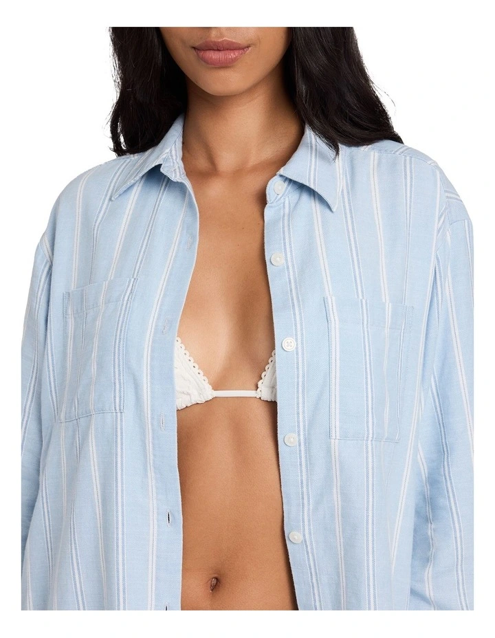 Salt Air Stripe Shirt In Multi image 4