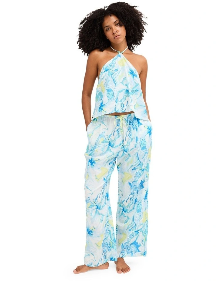 Island Calling Halter Top In Cool Blue image 5
