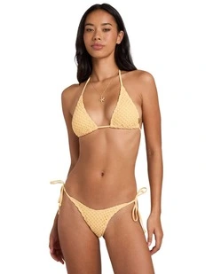 Twisted Tides Remi Tri Bikini Top In Sunbeam