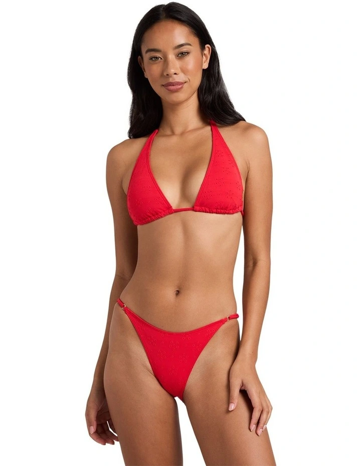 Simply Sweet Sumi Halter Tri Bikini Top In Hibiscus image 1
