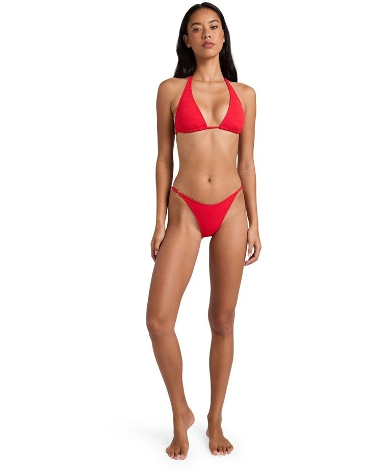 Simply Sweet Sumi Halter Tri Bikini Top In Hibiscus image 5