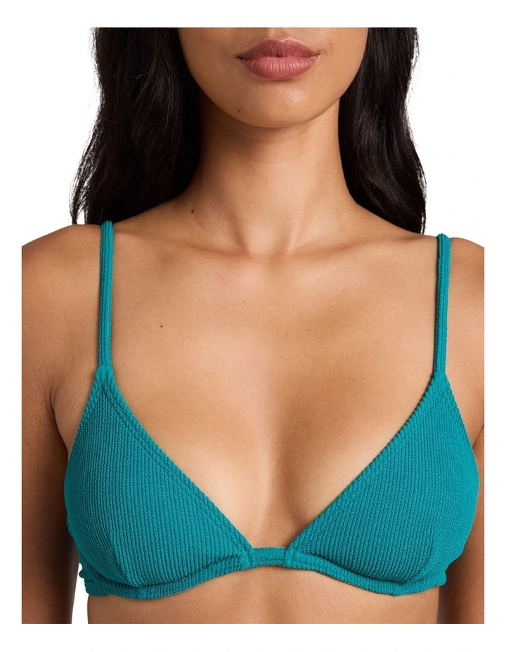 Sunrays Reese Underwire Bikini Top In Evergreen image 4
