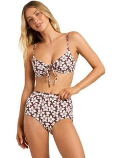 Playa Sol Drew DD Bikini Top In Teak