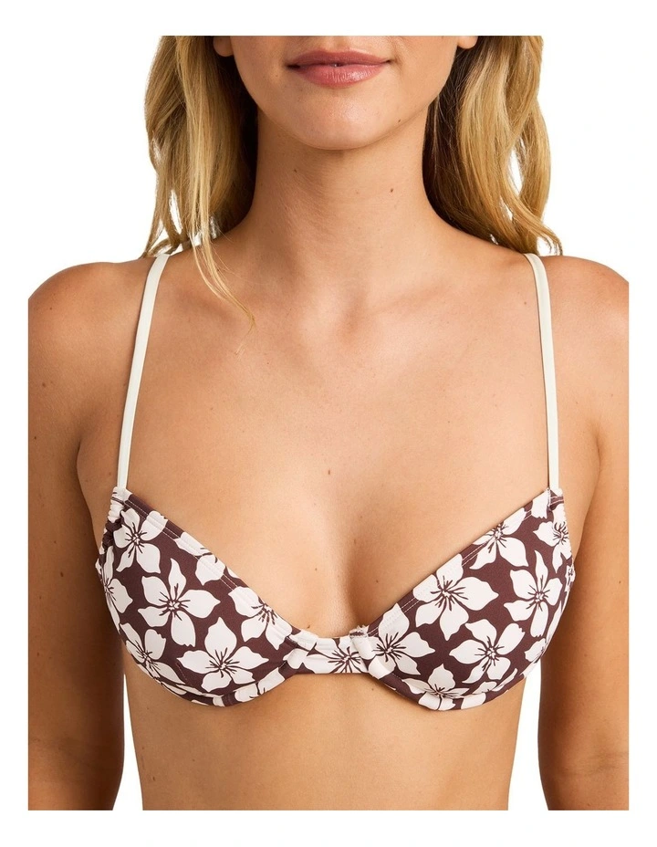 Playa Sol Talia Underwire Bikini Top In Teak image 4