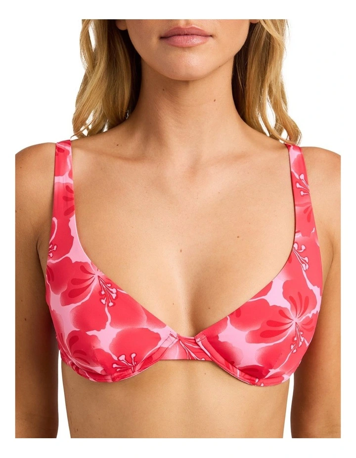 Tropic Babe Ruby Bikini Top In Sea Pink image 4