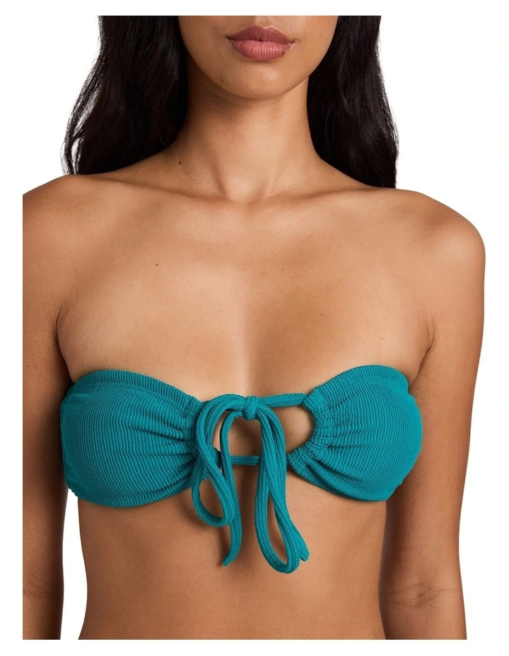 Sunrays Drew 2Way Bikini Top In Evergreen image 4