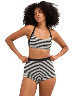Wavey Daze DD Halter Bikini Top In Multi