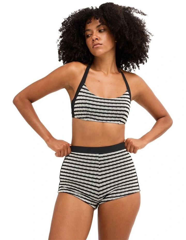 Wavey Daze DD Halter Bikini Top In Multi image 1