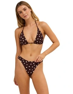 Hot Shot Remi Tri Bikini Top In Teak