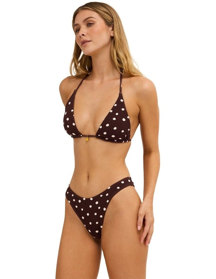 Hot Shot Remi Tri Bikini Top In Teak image 3