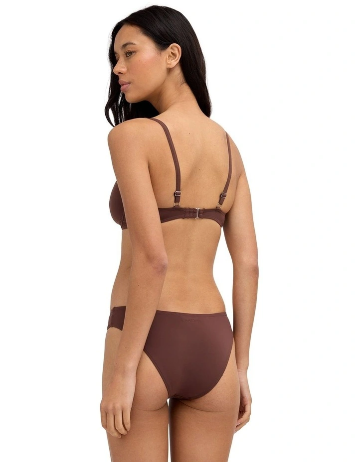 Sol Searcher Khloe DD Bikini Top In Teak image 2