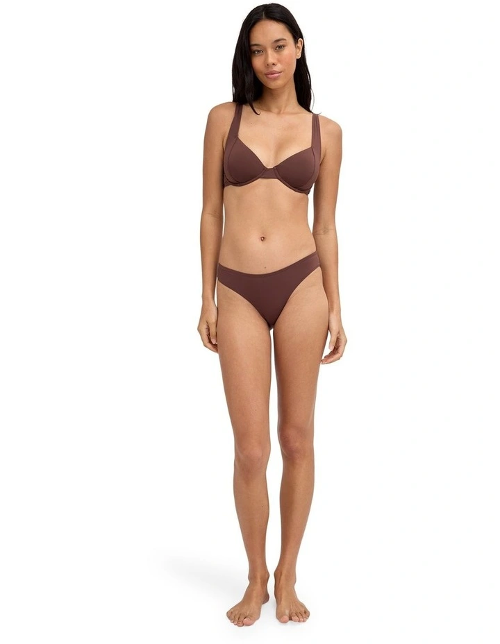 Sol Searcher Khloe DD Bikini Top In Teak image 5