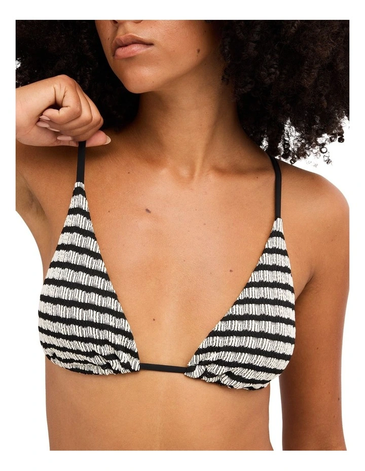 Wavey Daze Tall Slide Tri Bikini Top In Multi image 4