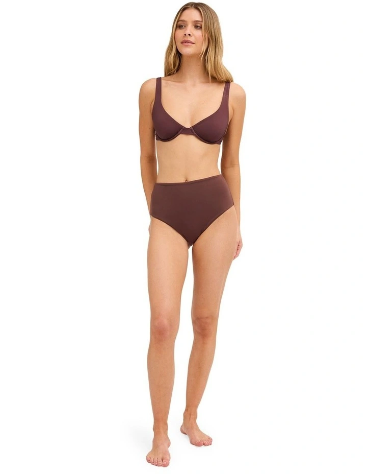 Sol Searcher Hi Retro Bikini Bottom In Teak image 5