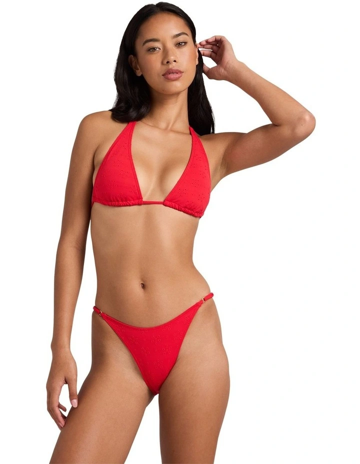 Simply Sweet Zoe Bikini Bottom In Hibiscus image 1