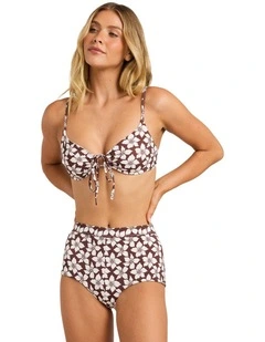 Playa Sol Avalon Bikini Bottom In Teak