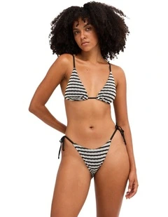 Wavey Daze Tie Side Hike Bikini Bottom In Multi