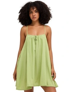 Beach Song Mini Dress In Willow