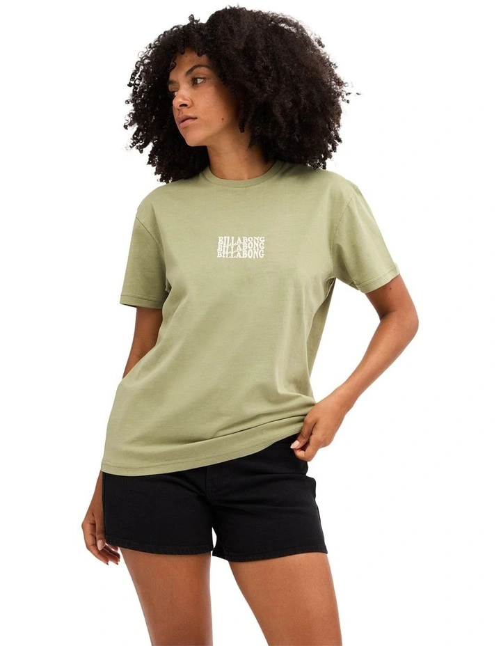 Surf High T-Shirt In Army Green image 1