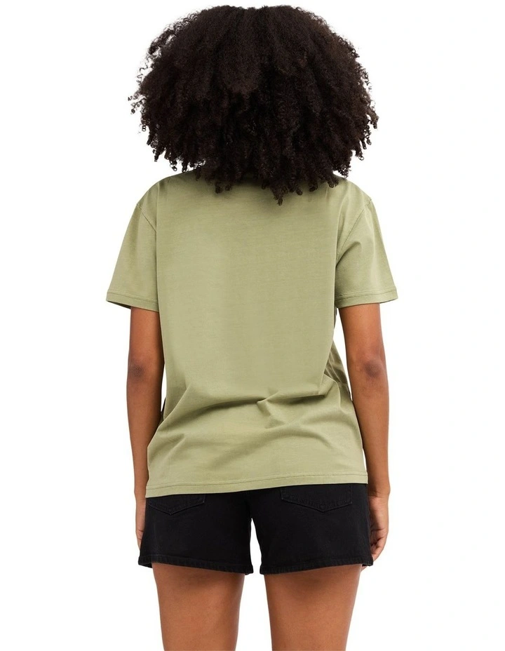 Surf High T-Shirt In Army Green image 2