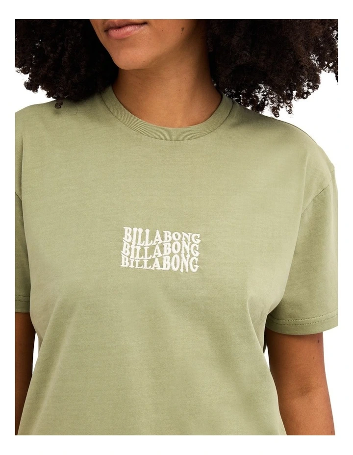 Surf High T-Shirt In Army Green image 4