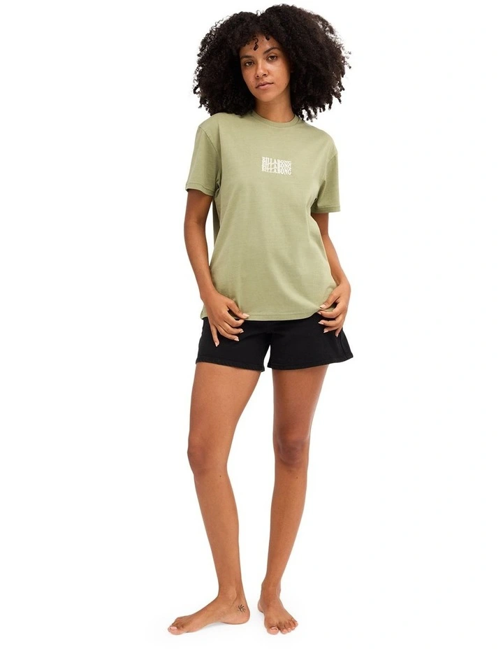 Surf High T-Shirt In Army Green image 5
