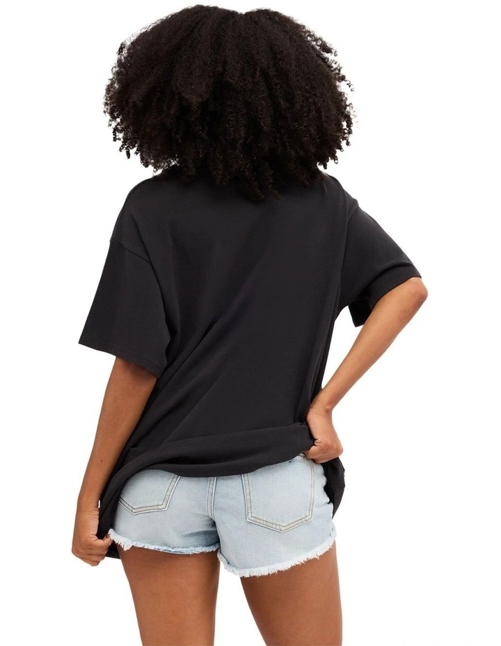 Waves Everyday T-Shirt In Off Black image 2