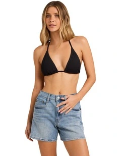 Shifter 5 Pocket Denim Shorts In Shaded Wash