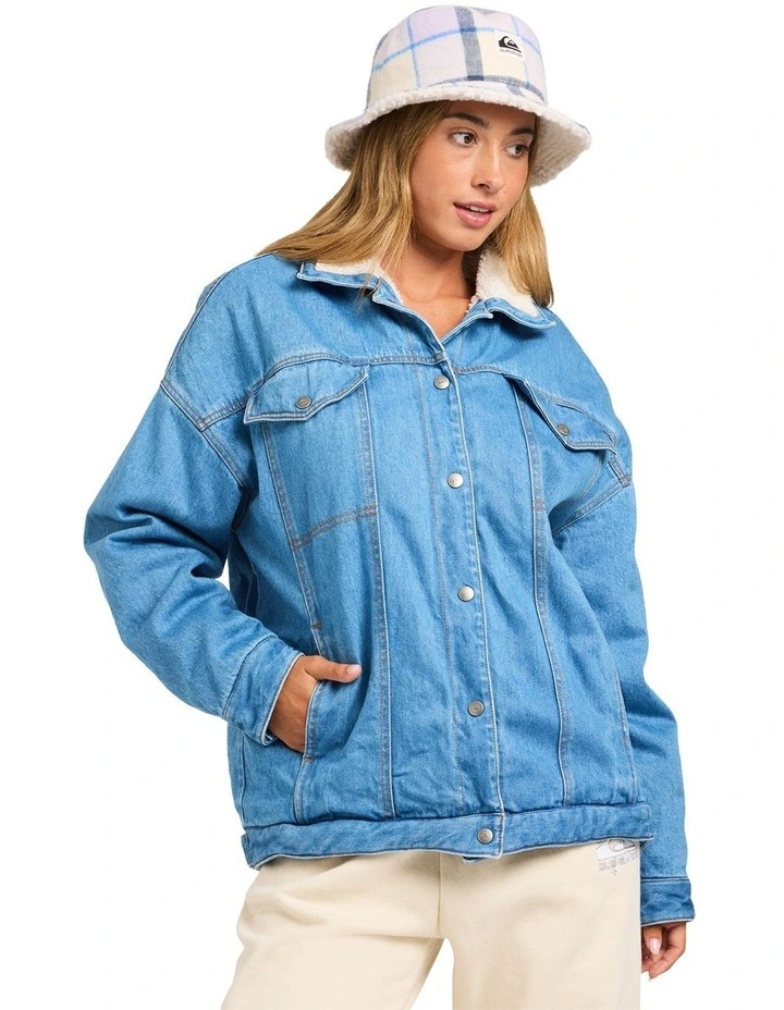 Sunsets Denim Jacket in Mid Blue image 1