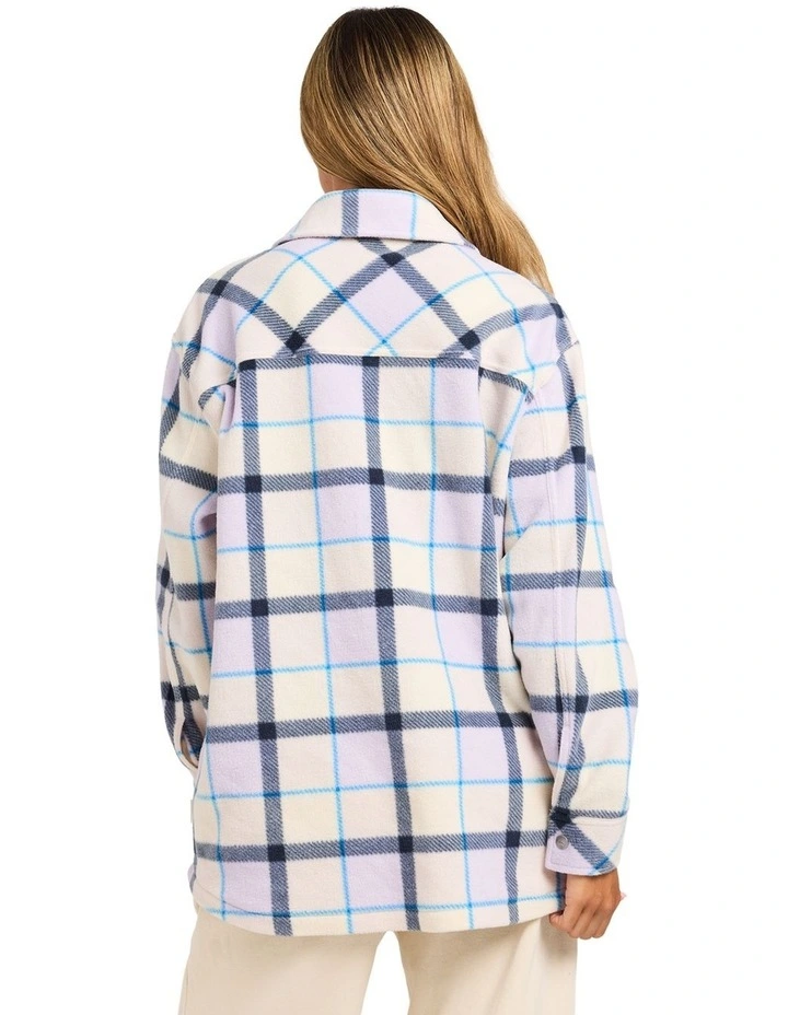 Camp Queen Polar Fleece Long Sleeve Shirt in Orchid Petal image 2