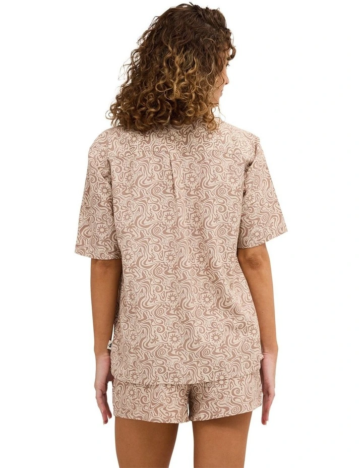 Serene Short Sleeve Shirt in Almond image 2