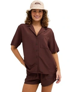 Serene Short Sleeve Shirt in Skyway