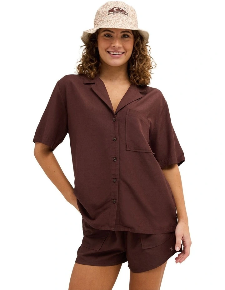 Serene Short Sleeve Shirt in Skyway image 1