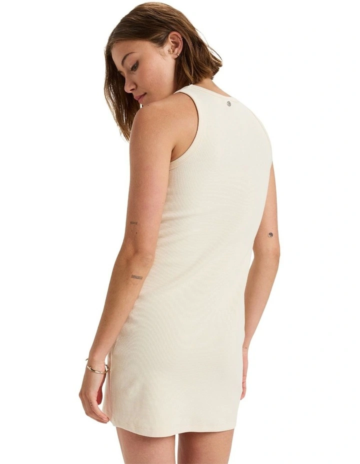 Womens Baseline Mini Dress Beige image 2