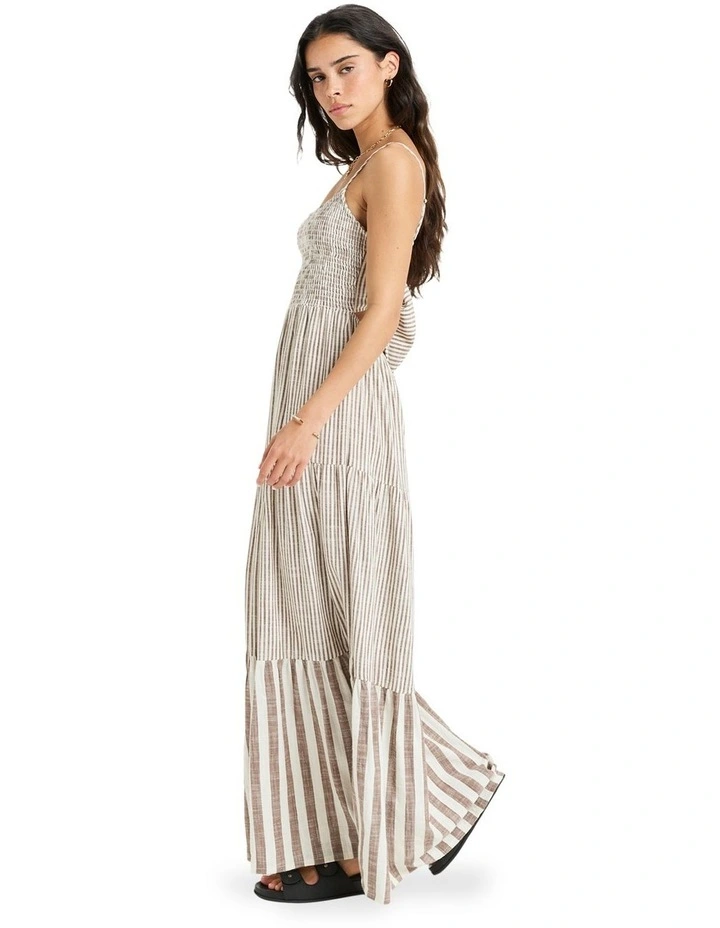 Womens Tropical Glow Maxi Dress White image 3