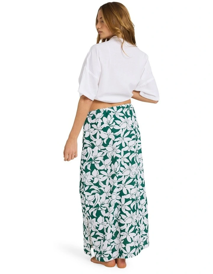Khloe Maxi Skirt in Green image 2
