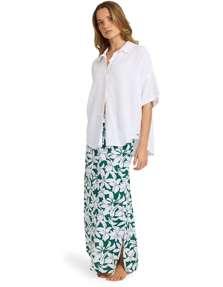 Khloe Maxi Skirt in Green image 3