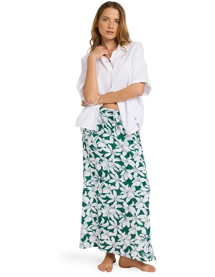 Khloe Maxi Skirt in Green image 6