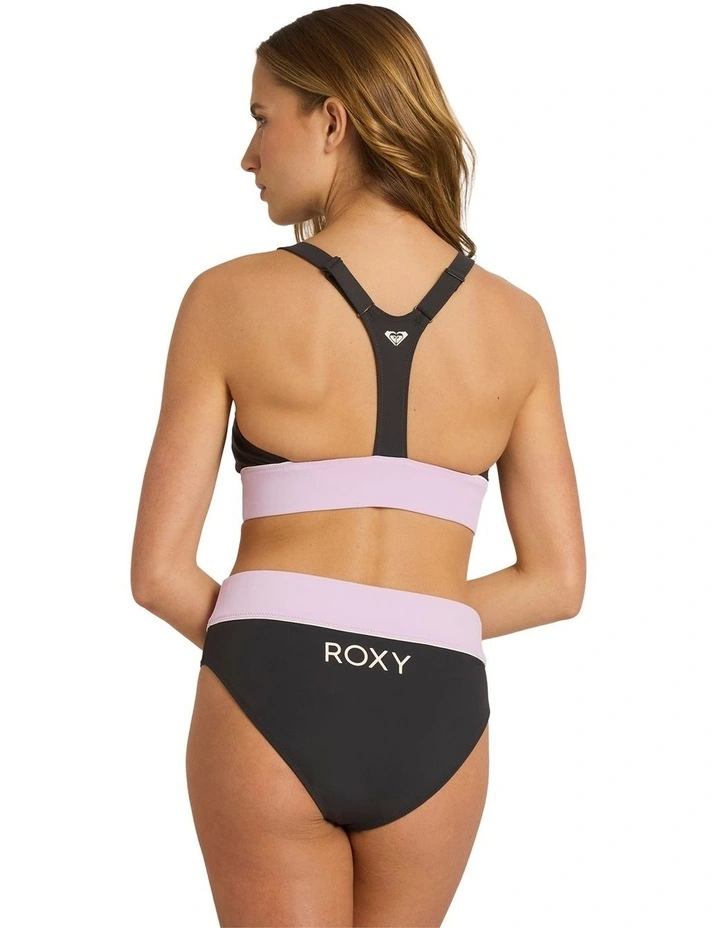 Active Colourblock Bikini Top in Multi image 2