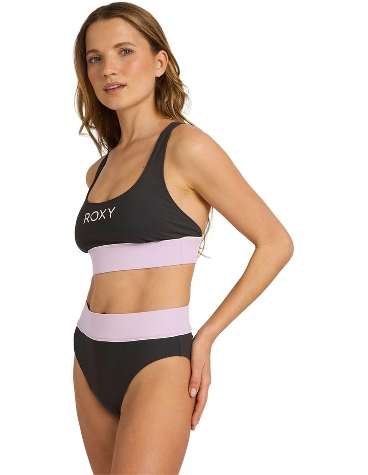 Active Colourblock Bikini Top in Multi image 3