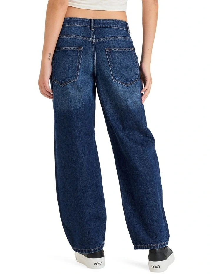 Chole Kim Barre Denim Jeans in Medium Blue image 2