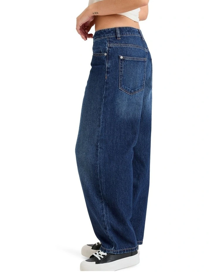 Chole Kim Barre Denim Jeans in Medium Blue image 3