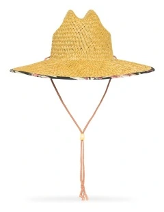 Pina To My Colada Printed Straw Hat