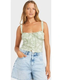 Blossom Tank Top in Green