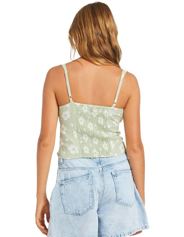 Blossom Tank Top in Green image 2