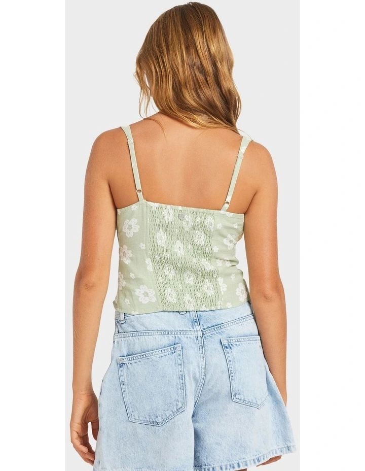 Blossom Tank Top in Green image 2
