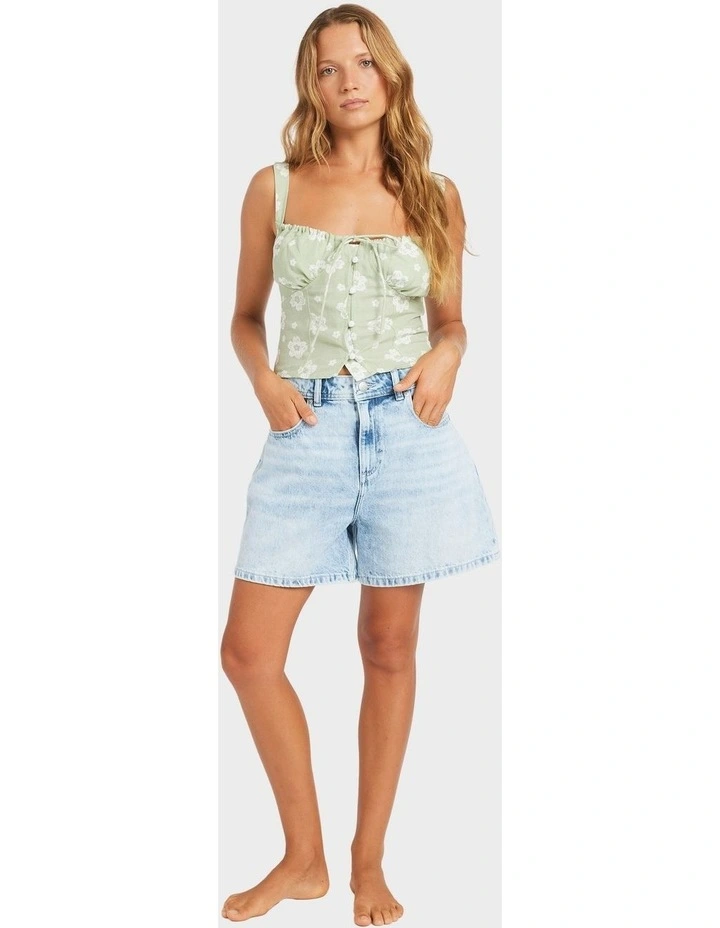 Blossom Tank Top in Green image 5