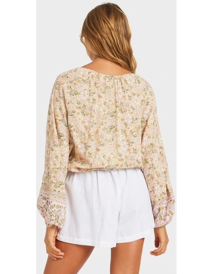 Garland Blouse in Stone image 2